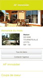 Mobile Screenshot of af-immobilier.com